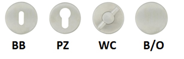 Co znamenají zkratky u dveřního kování a jké máme rozety - Ráj kování