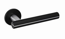 CAPRI KPRI S B00 / M700 čierna - chrom mat - rozetové kovanie