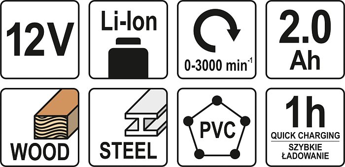 Pila ocaska Akumulátorová 12V 0-3000ot/min