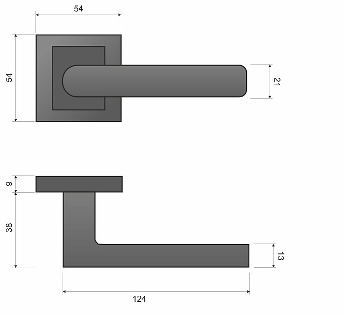 Torino KTR 100K chrom/satina - rozetové kování