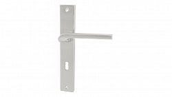 Zoya nikel satina - dverové štítové kovanie