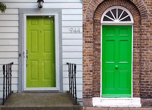 Zelené dveře