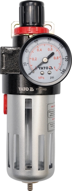 Regulátor tlaku vzduchu 1/2 ", max. 0,93MPa, s filtrom (90ccm)